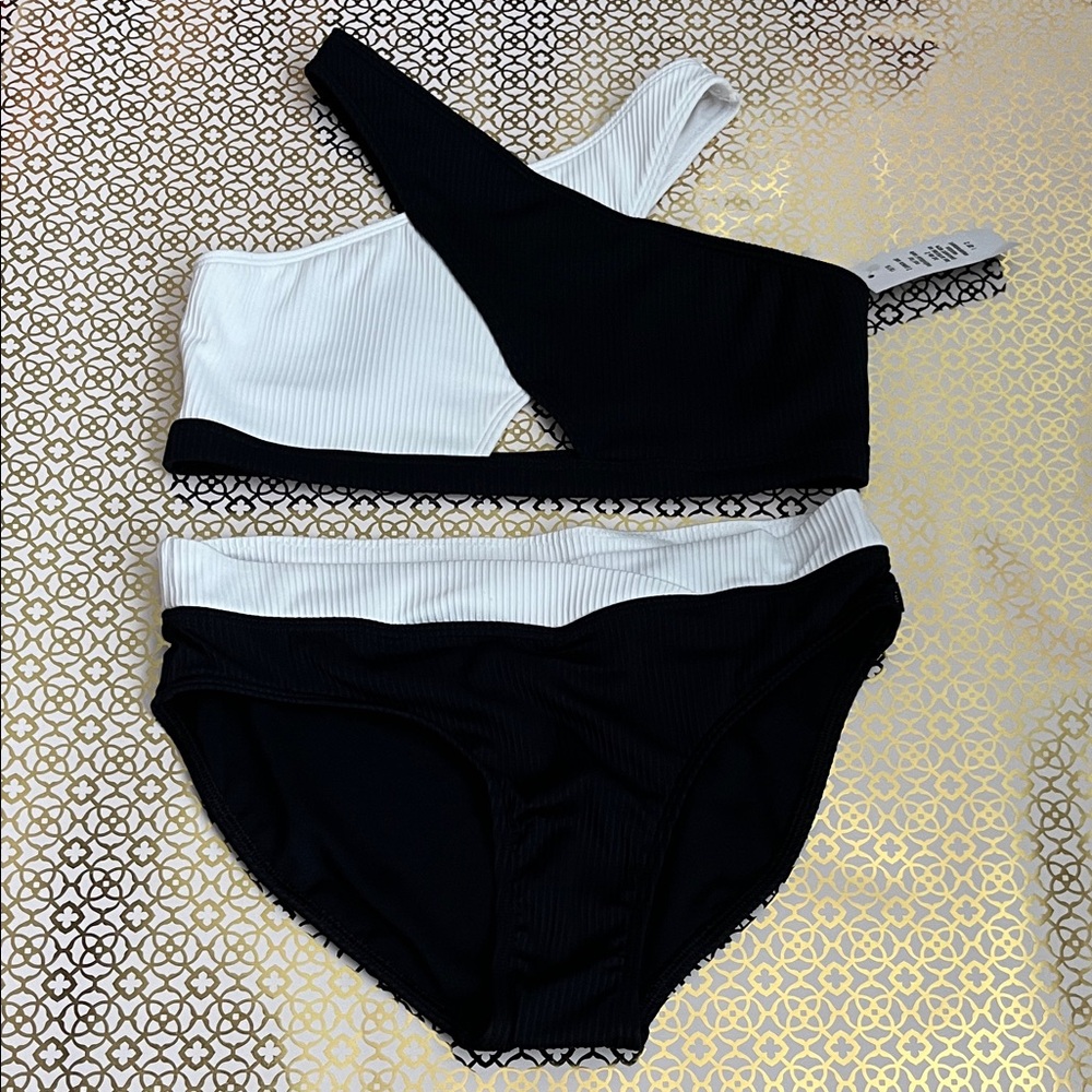 Abercrombie Kids Black and White Swim Bikini
